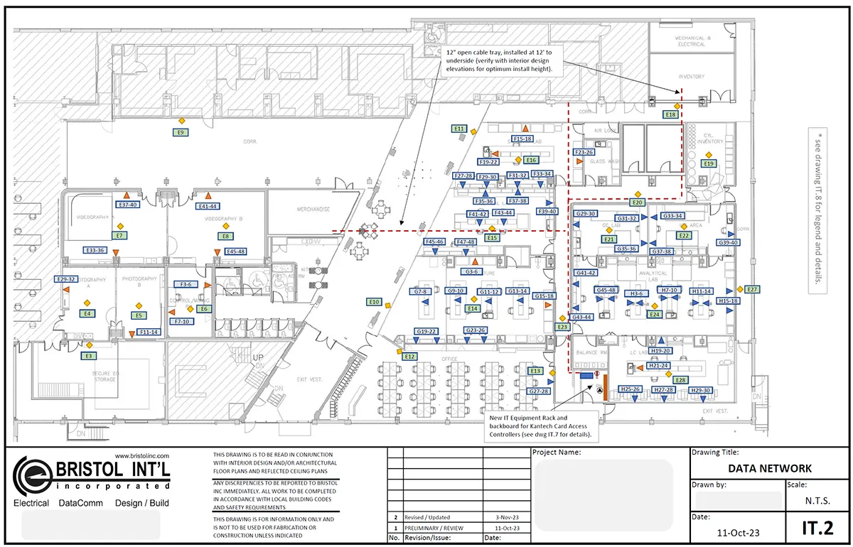 Download sample network deployment drawing Data Network Drawing